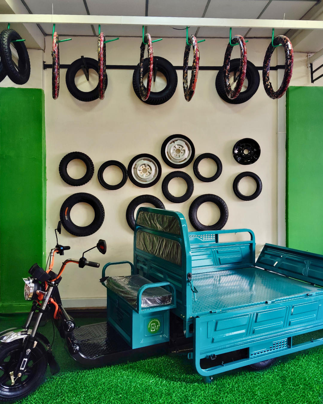 Triciclo de carga eléctrico capacidad 800kg